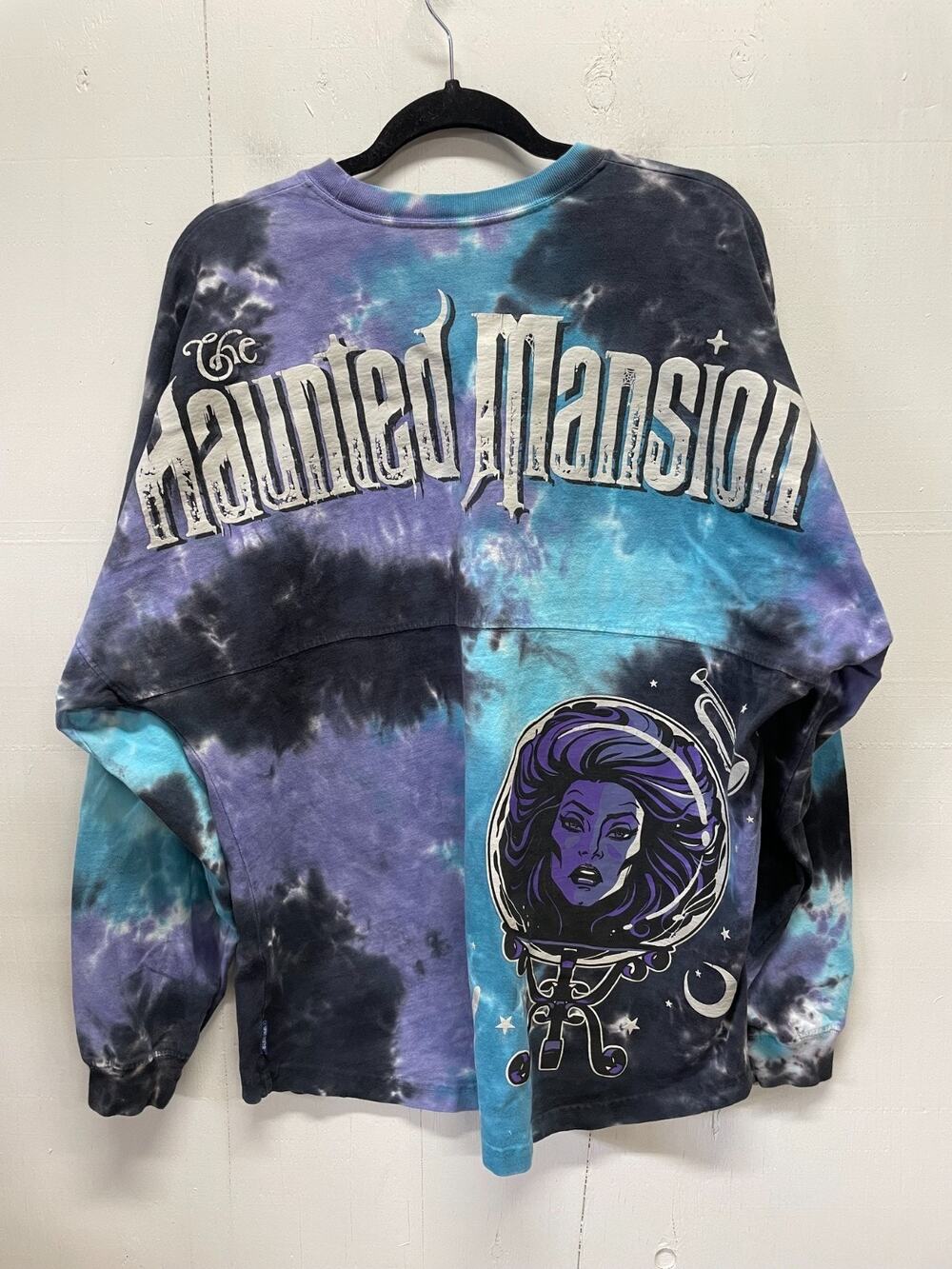 Disney Haunted Mansion Spirit Jeresy Tie-Dye Madame Leota Sz Large Purple Blue